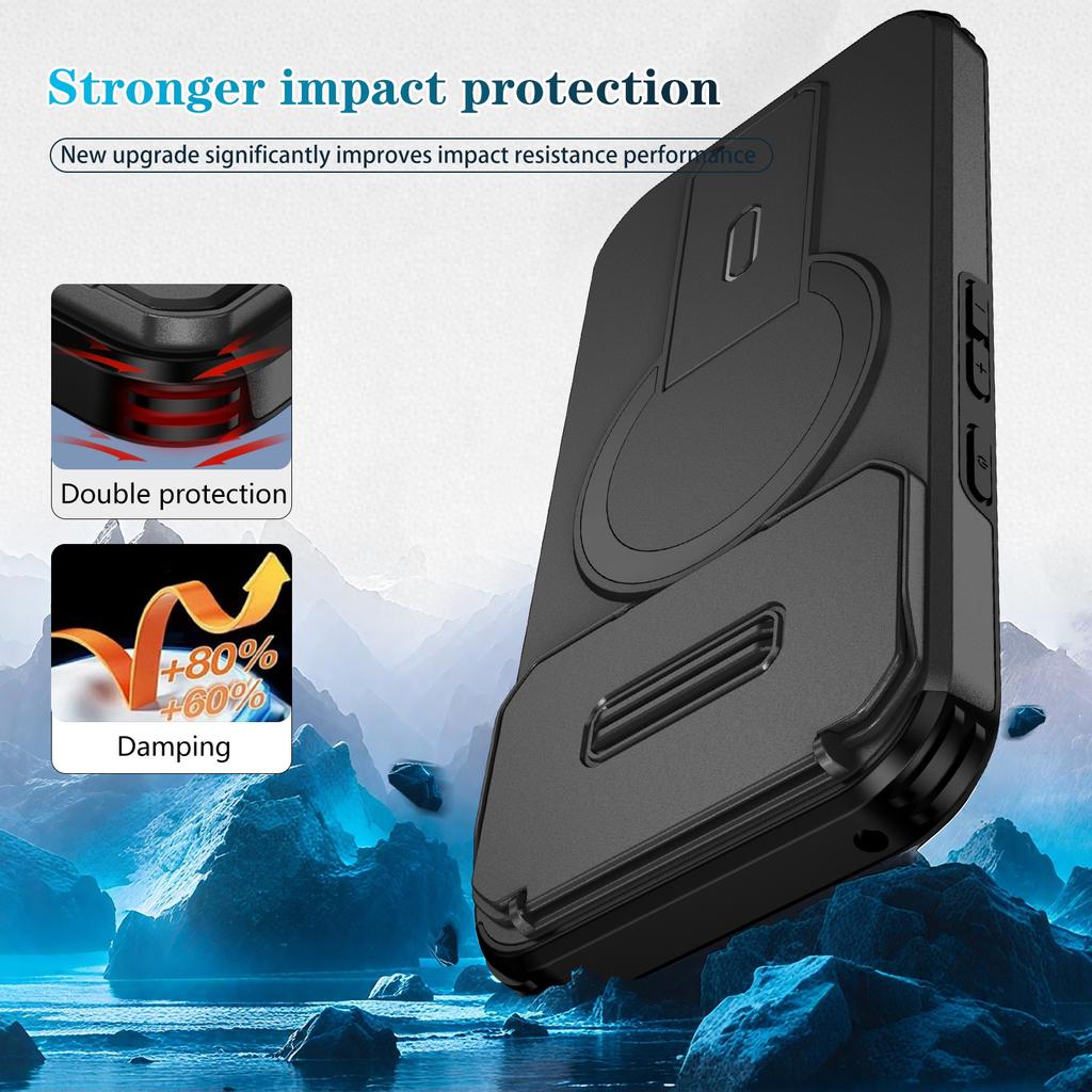 For Google Pixel 9 Pro XL Magnetic Ring Bracket Sliding Camera Lens Protection Phone Case For Google Pixel 8 10 Pro 8A 9A10A
