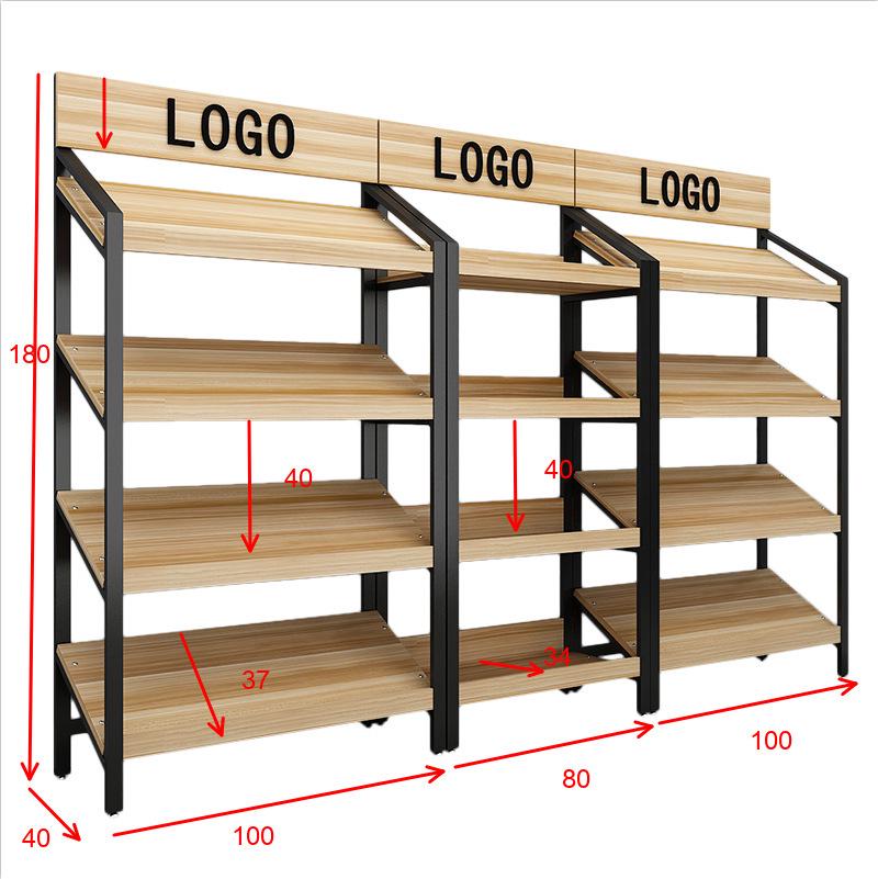 Slanted Multi-Layer Display Rack for Snacks, Jewelry, and Shoes