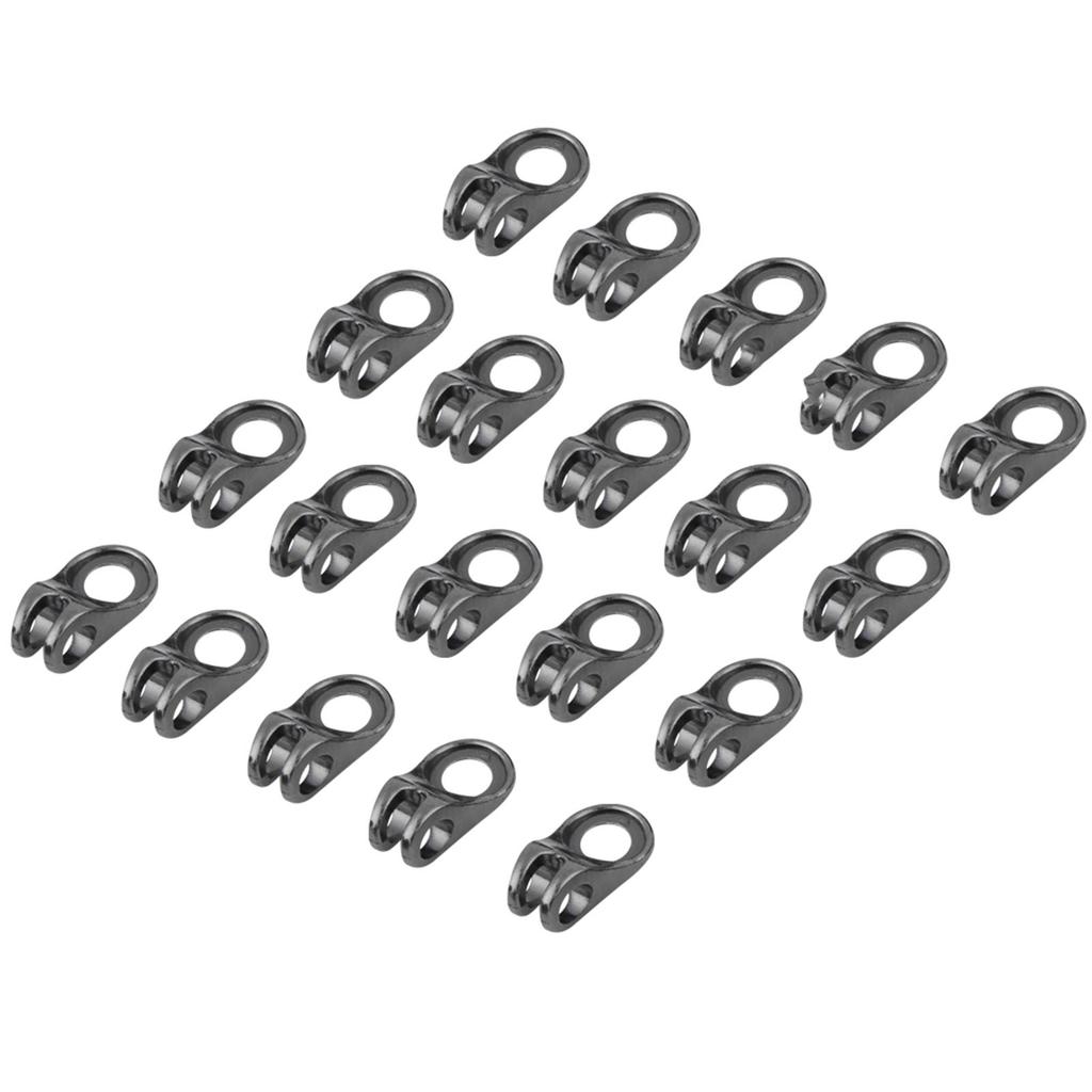 20x Boot Lace Hooks Lace Fittings Buckles With Rivets for Repair Camp Hike Climb Accessories