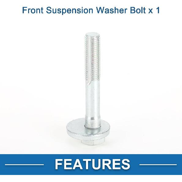 Camber Alignment Bolt No.33306770968 Rear Suspension Washer Bolt for BMW X5 2007-2018 Metal Silver Tone