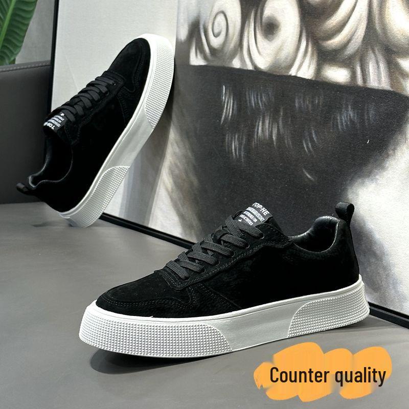 Men's Breathable Canvas Shoes, Soft Sole, Comfortable, Fashionable, Plus Size, Spring/Autumn, Available in Coffee, Green, and Black