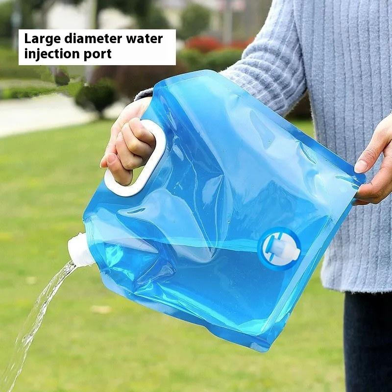 5L Folding Beer Bag Transparent Beer Packaging Suction Nozzle Bag Takeaway Beer Bag Hand-Held Valve Mouth Water Storage Bag