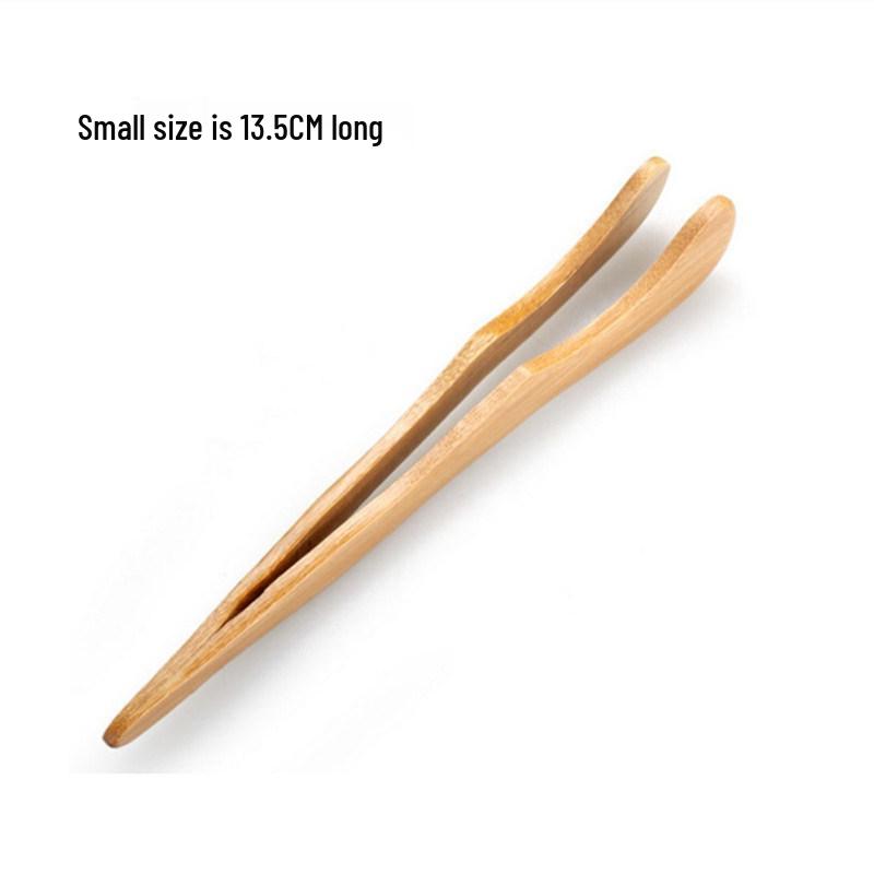 Bamboo Tea Ceremony Tongs - Bent & Straight, Large, Medium, Small with Laser Logo Tongs