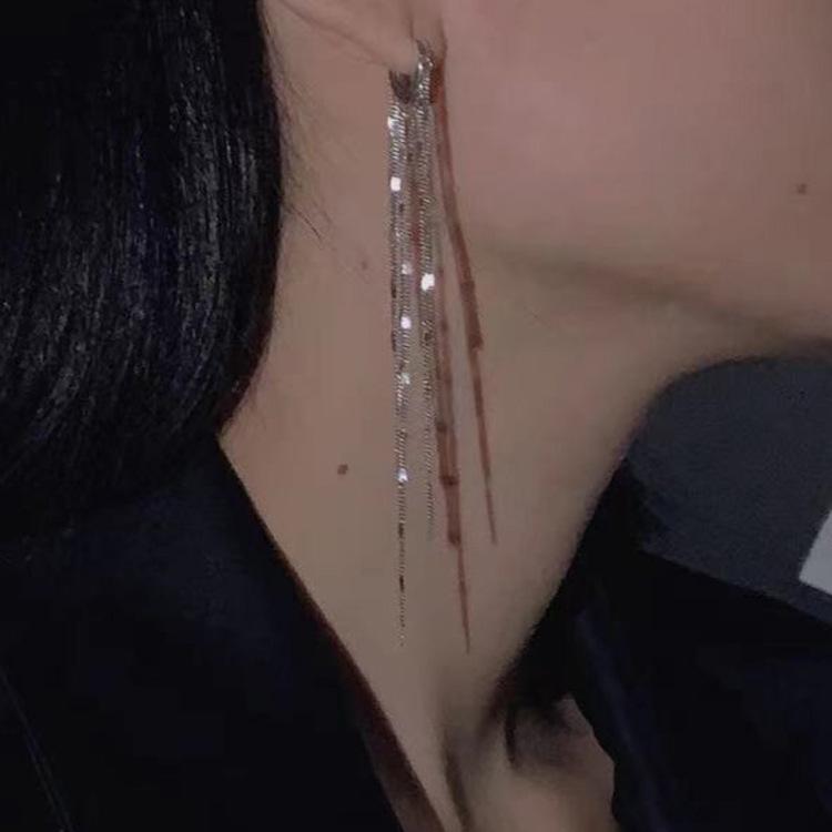 Senior Sense Kettenquaste Flussliebe Ohrringe Leichter Luxus Weiblich Ins-Stil Nischendesign Persönlichkeit Hundertfacher Trend Persönlichkeit Elegante Accessoires