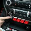 For 2015- Ford Mustang Red Interior Center Control Button Switch Cover Trim
