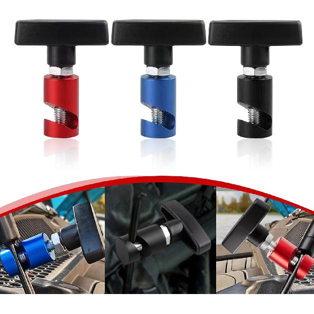 2 PCS Car Engine Hood Support Rod Replacements, Multi-Purpose Metal Vehicle Hood Strut Clamp-Lifting Tools, Universal Anti-Slip Durable Automotive