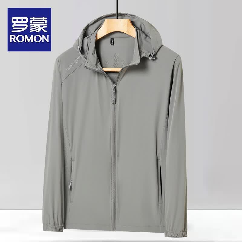 ROMON Men s Hooded UV Protection Sun Jacket 4XL