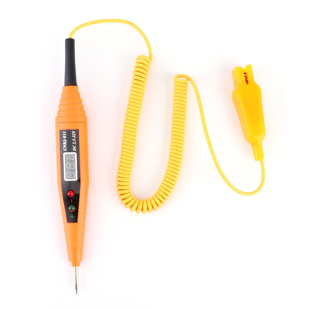 

DC2.532V Digital Battery Voltage Tester Light System Probe Circuit Testing Pen Car Diagnostic Tool