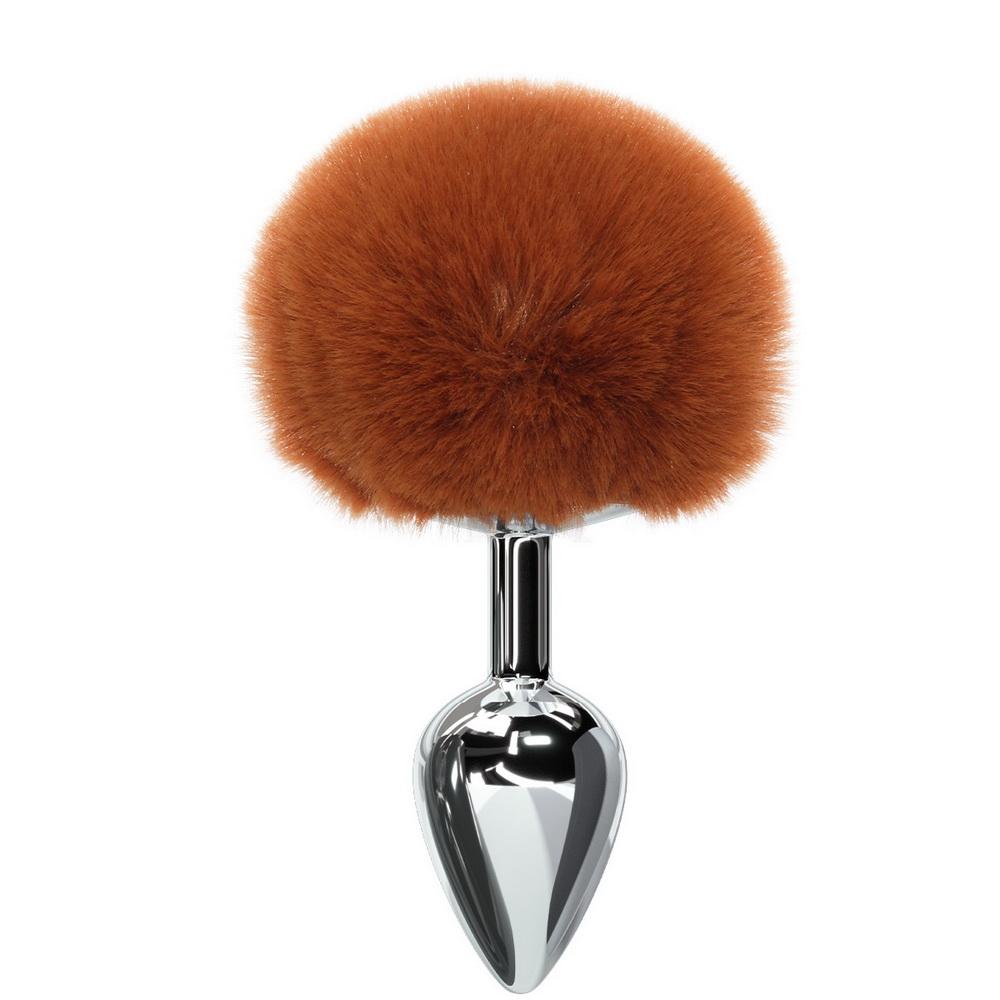 Anal Toy Butt Plug Smooth Touch από ανοξείδωτο ατσάλι Bunny Tail Πρωκτικό βύσμα Πρωκτικό σεξ Παιχνίδια για ενήλικες