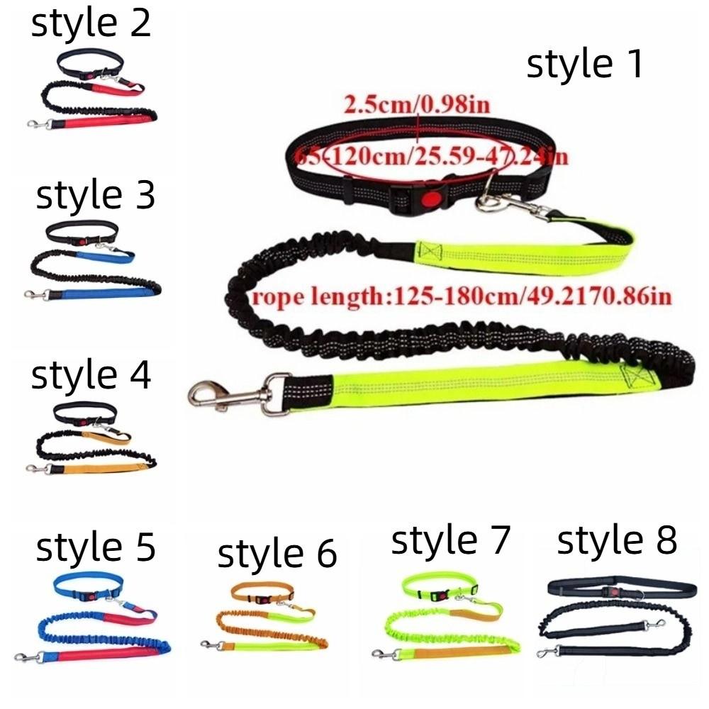Double Stretch Running Dog Leash Reflective Dog Traction Rope Pet Walking Leash  for Dogs Cats