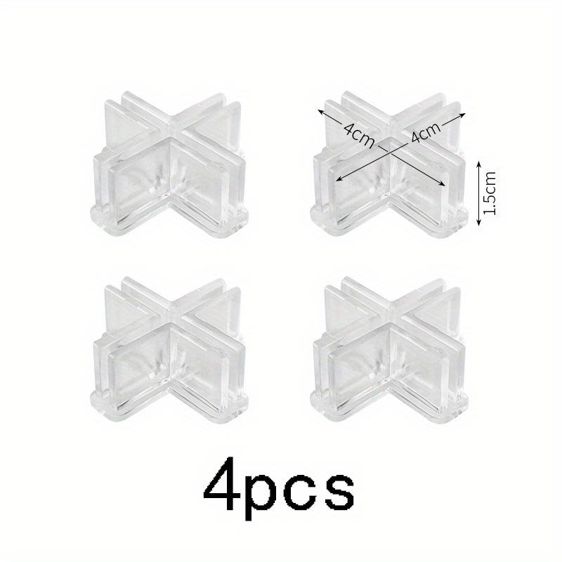 32.5*7cm 4pcs Modern Waterproof Transparent Storage Adjustable and Connectable Drawer Partition Plate,suitable for Bedroom Office Kitchen Storage.