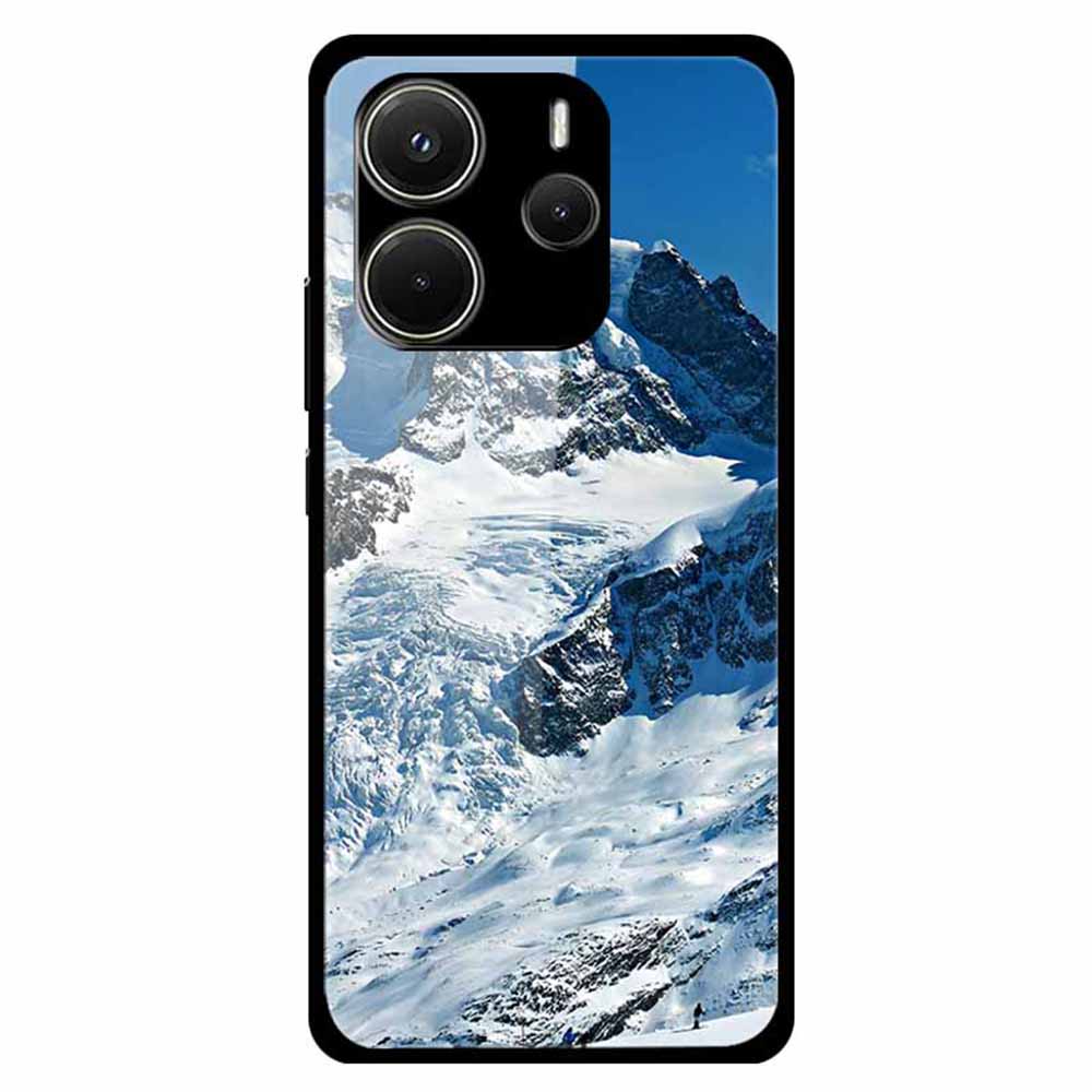 For Xiaomi Redmi Note 14 4G (163.25x76.55x8.16mm) Case Pattern Printed Tempered Glass Phone Cover