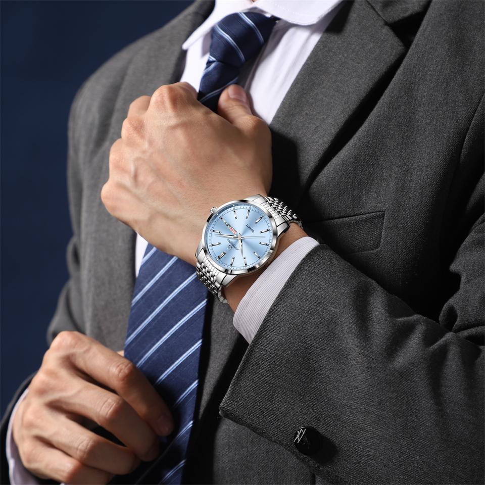 Top Brand Luxury Man Wristwatch Waterproof Luminous Date Men Watches Stainless Steel Quartz Watch