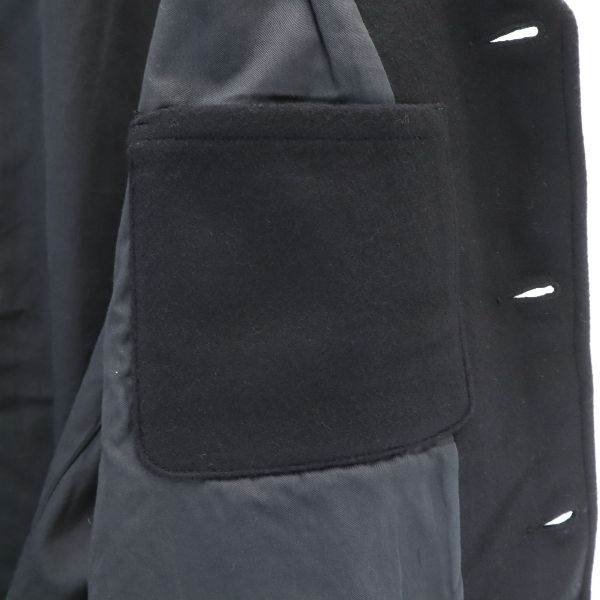 unused Johnbull wool blend Melton Jacket M black Men's Used