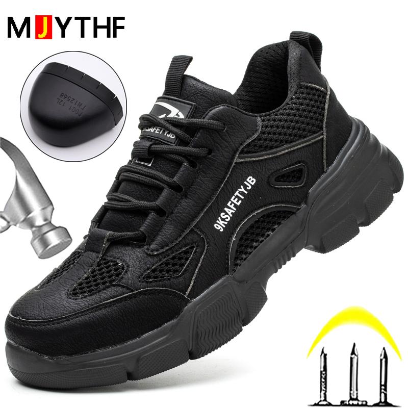 Summer breathable safety shoes with anti smashing and anti piercing Work Sneakers steel toe caps Safety Protection Work shoes