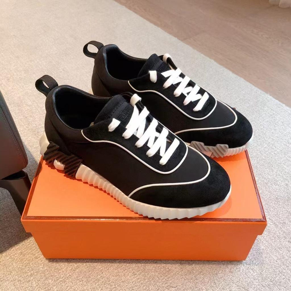 Large Size Men's Shoes H Sports Shoes Couple Style Lace-up Leather Fashion Casual Shoes Tide