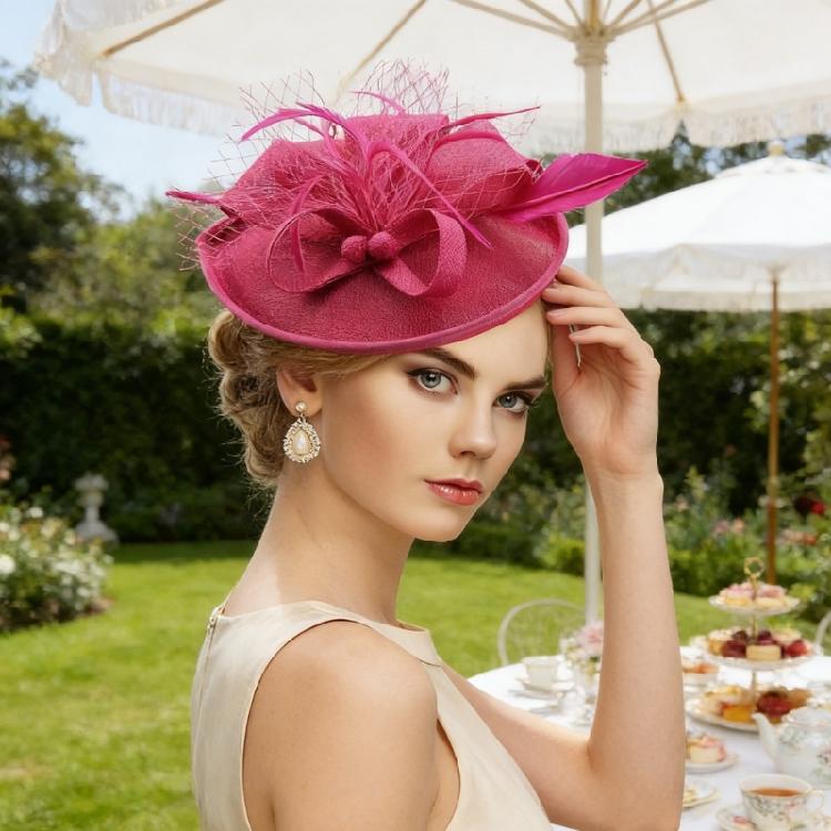 Trendy Raffia Bucket Hat With Feather Detail Comfort Fit And Adjustable Strap For Casual Or Formal Wear