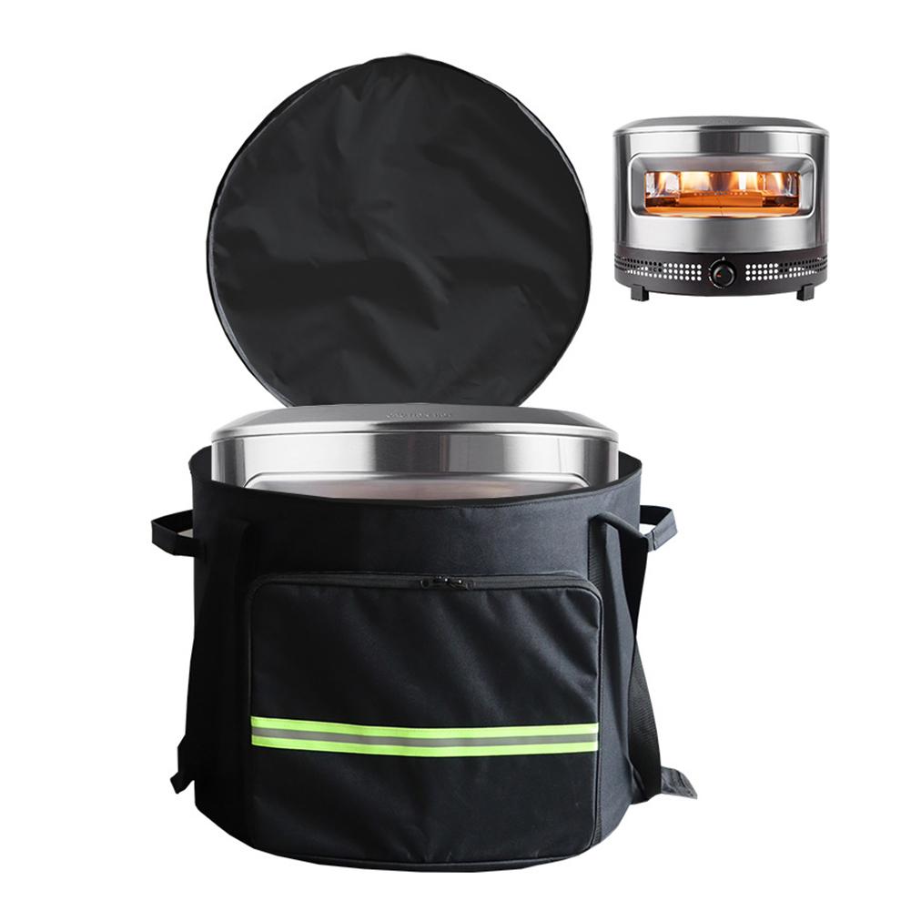Wasserdichte Oxford-Stoff-Tragetasche für 14-Zoll-Pizzaofen mit internen Gurten zur Sicherung des Ofens und zusätzlichen Aufbewahrungstaschen