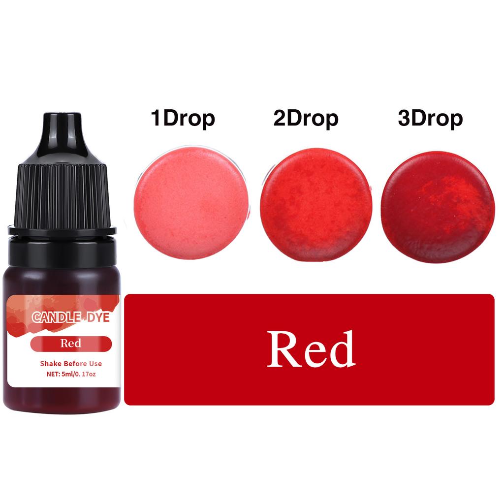 5 ml/butelka Pigment do świec woskowych Nietoksyczny pigment do świec sojowych Płynny barwnik Wosk sojowy DIY Barwniki do mydła Materiały do produkcji świec