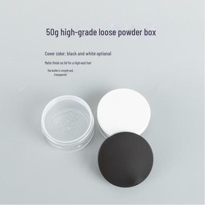 50g Loose Powder Box with Mesh Sieve for Talcum & Honey Powder Packaging (30g Capacity)