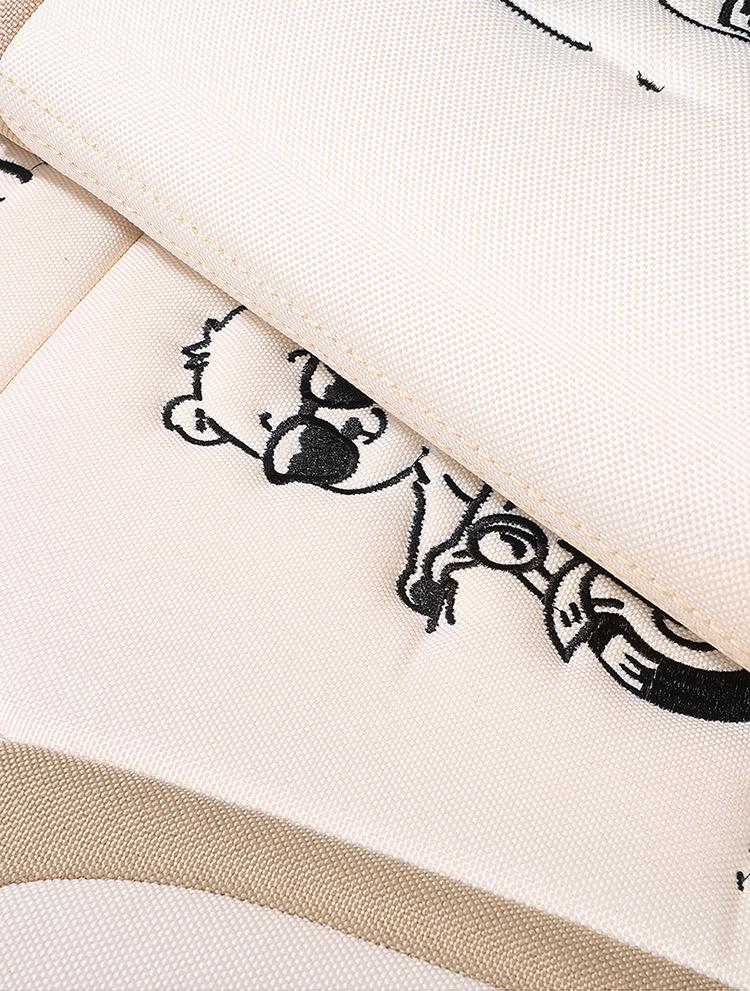 All-Season Linen Car Seat Cover - Breathable, Full Coverage with Cute Cartoon Design for Autumn/Winter