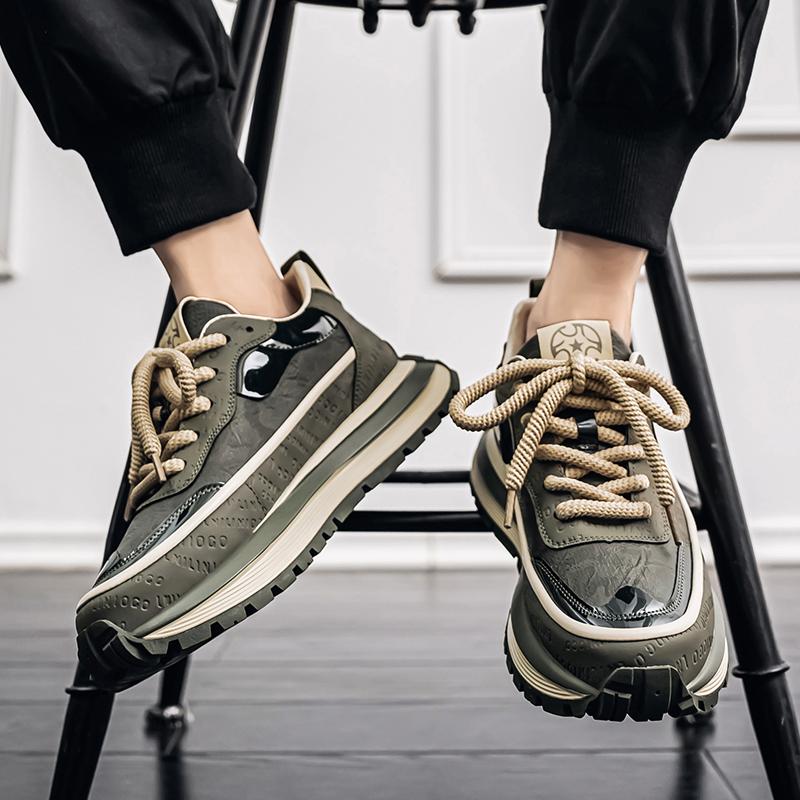 39-44 Men's Fashion Trend Thick Soled Height Increasing Sports and Leisure Shoes Forrest Gump Shoes Running Shoes