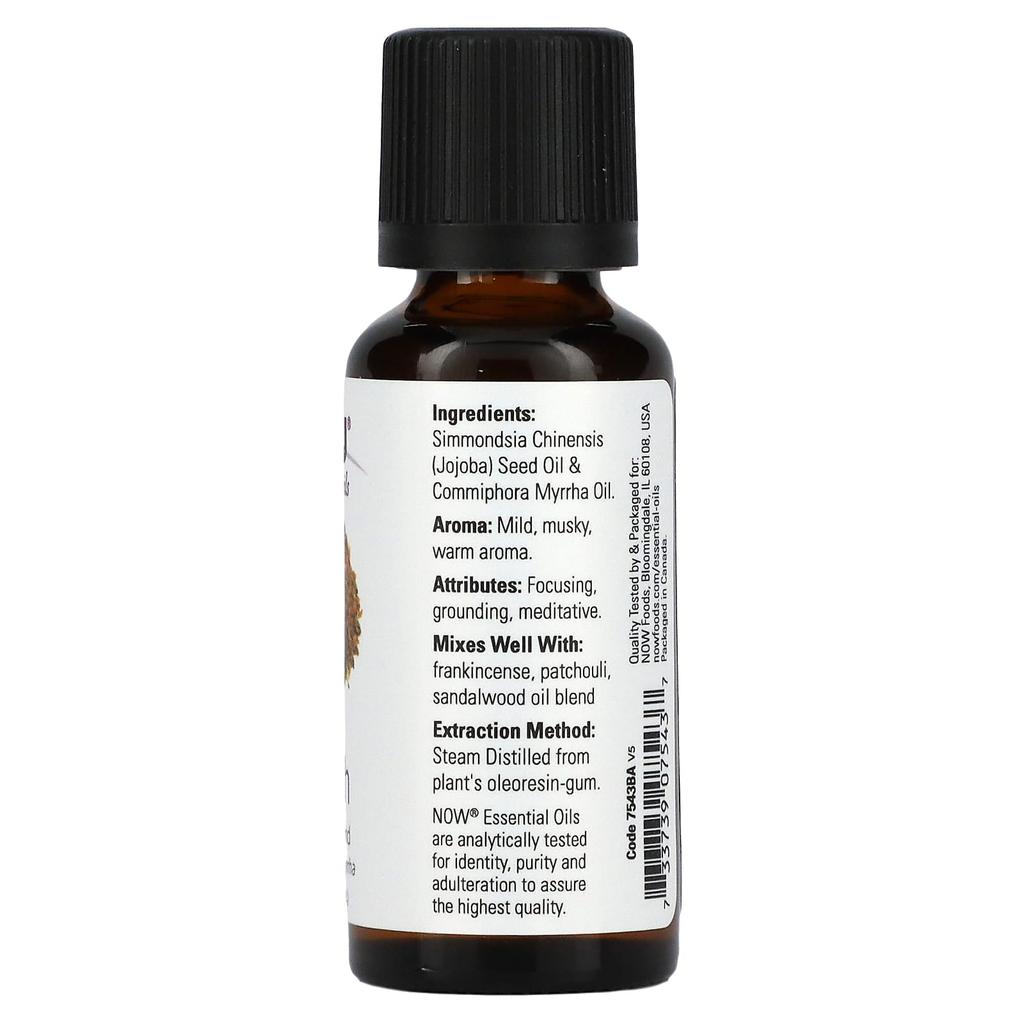 NOW Foods, Olio essenziale, Mirra, 1 fl oz (30 ml)