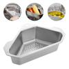 Triangle Shape Kitchen Sink Filter Corner Strainer Design Dual Function Triangle  Bathroom Storage