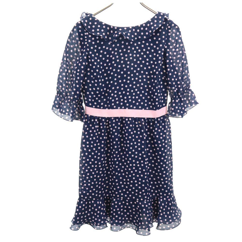 

RED VALENTINO Dot Pattern Five-quarter sleeve Frill Knee-length dress Women Used