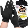 Cotton for Night Hand Professional Ambidextrous [LUYULAKI] 24-Pack Gloves, Black, Thin, Smooth, Work, Innerwear, Disposable, Use, Care, Moisturizing,