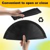 M-Modern-Plain Pure Wood Folding Fan Modern Classical Dance Performances Hand Fan Art Craft Home Ornaments