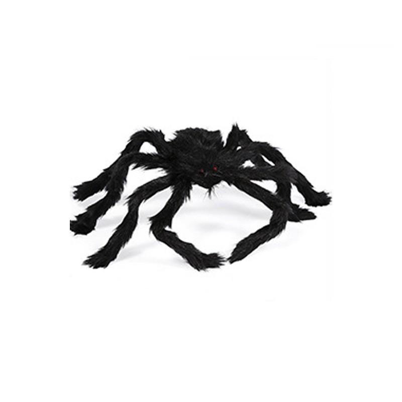 Halloween Plush Spider Decorations With Fake Spiderwebs Haunted House Pranks Party Props Home Outdoor Festive Setup
