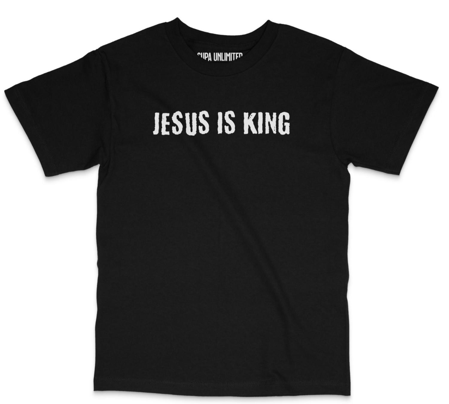 Jesus Is King T-Shirt | Revelation 19:16 Bible Verse Christian Faith Tee S