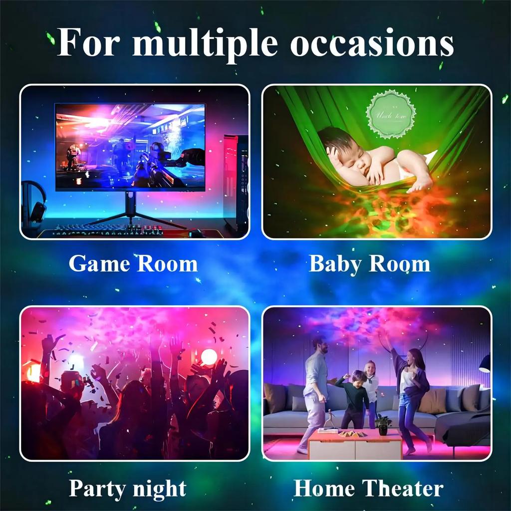 Astronaut Starry Sky Projector Night Light Galaxy Star Sky LED Projection Lamp With Remote For Kids Bedroom Home Party Decor