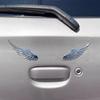 Car Auto Motorcycle Body Sticker 3D Eagle Angel Wings Badge Style Metal Aluminum Decals Silver/Gold Exterior Accessories