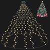 Christmas Tree Lights Christmas Lights Outdoor Indoor 400Led 9.84Ft 10 Lines Christmas Lights with 8 Modes and Timer, Fairy Tree Lights for Wedding