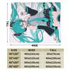 Hatsune Miku Anime Fashion Blankets Flannel Printed  Breathable Soft Throw Fashion Blanket for Home Bedroom Bedspreads