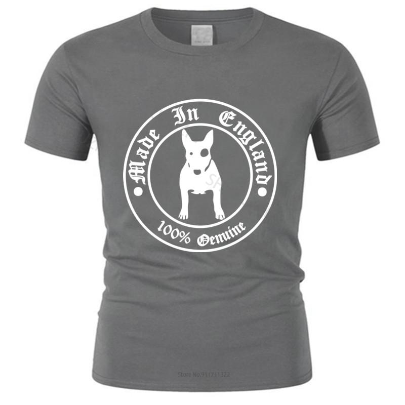 mens short sleeve t shirt Mens Premium T-Shirt English Bull Terrier  Genuine Hooligans fashion tee-shirt male summer tops