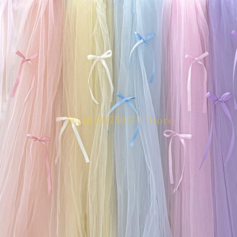 2 Meter Colorful Sheer Fabric Set 10 Mixed Hues Decorative Cloth Party Backdrops Handmade Art Projects Top Sale