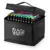RAGI Alcohol Markers 80 Double-sided Felt-tip Pens, Dual Tip, Professional Artistic Drawing Set