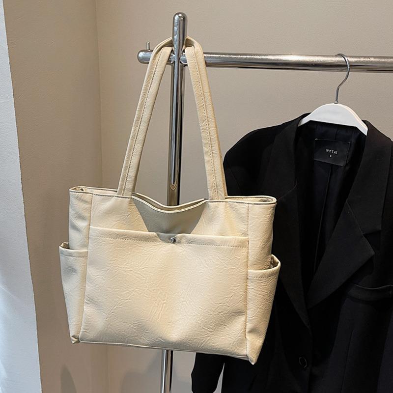 Large Capacity Crossbody Solid Color Shoulder Bag