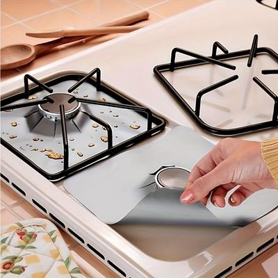 Set of 5 Gas Stove Mats | Designed To Protect Your Stove, Resistant To High Temperatures, Oil, and Stains, Easy To Clean