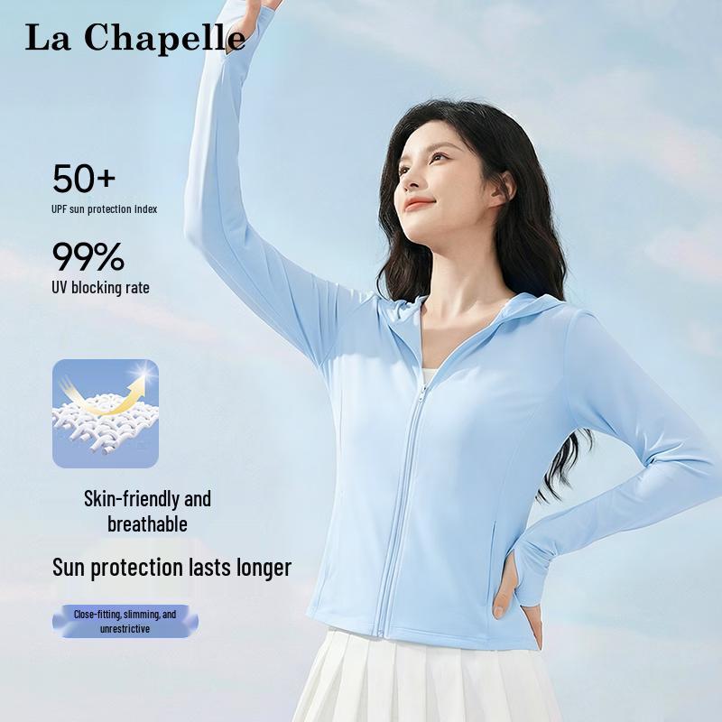 La Chapelle Women s Slim-Fit Sun Protection Hoodie L