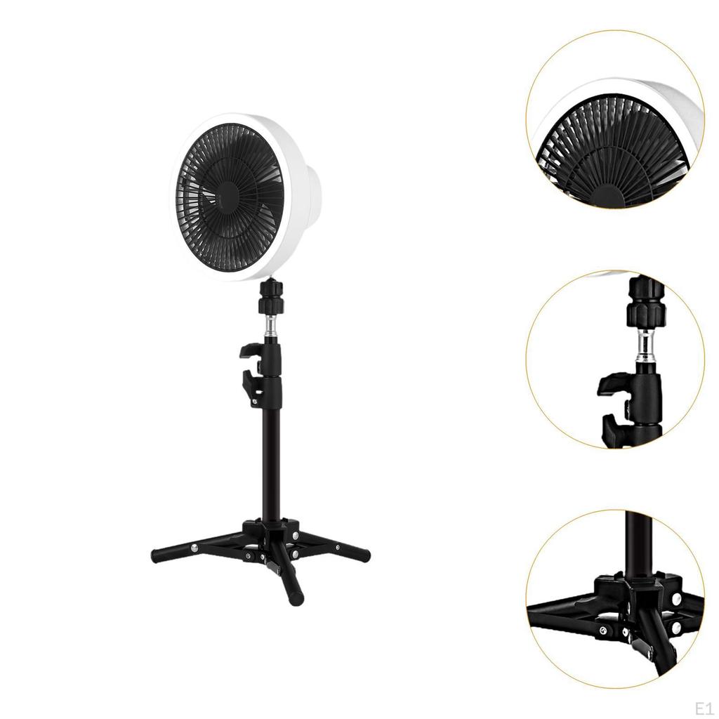 Camping Fan Tent with Tripod Stand Cooling 3 In 1 Speed Desk Desktop for Bed