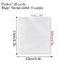 Picture Display Binder Cards Protector Acrylic Loose-leaf Photo Album  Gift