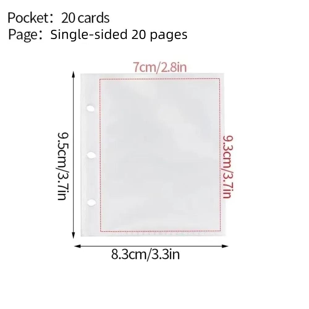 Picture Display Binder Cards Protector Acrylic Loose-leaf Photo Album Gift