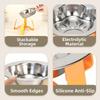 Large Diameter Stainless Steel Cat Bowl Protect Cervical Spine Detachable Feeding Bowl Cute Non-Slip Base Pet High Footed Bowl