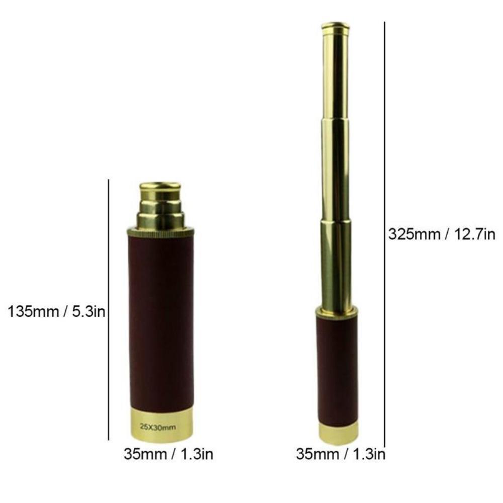 [Retro Monocular Telescope] Foldable Retro Monocular Telescope - Portable for Games, Traveling, Hiking, Hunting, Camping