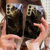 The Surging of Emotions For Samsung Galaxy S20 FE S21 S22 S23 Plus S24 Ultra 25Ultra S21+ S9+ S22Plus Golden Glass Phone Case