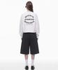PRINOAR Garments Semi-Crop Long Sleeve T-Shirt - White